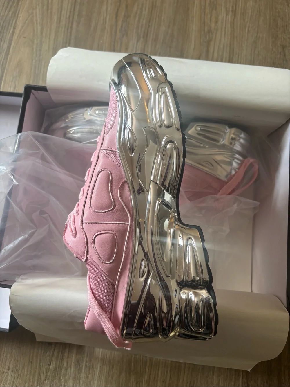 Dessiner collab sneackers silver metalic new - Picture 2 of 10